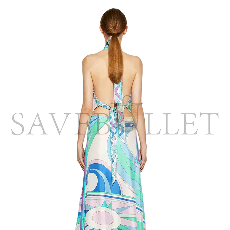 PUCCI PRINTED SILK MIDI SKIRT 4HRW184H731036